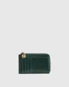 Madewell The Zip Card Case In Green