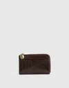 Madewell The Zip Card Case In Brown
