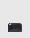Madewell The Zip Card Case In Blue