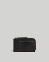 Madewell The Zip Card Case Wallet In True Black
