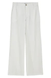 Madewell The Zoe Relaxed Wide Pant In Salt