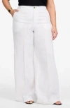 Madewell The Zoe Relaxed Wide Pant Linen Pants In White