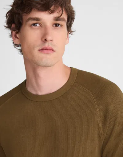 Madewell Thermal Long-sleeve Tee In Brown