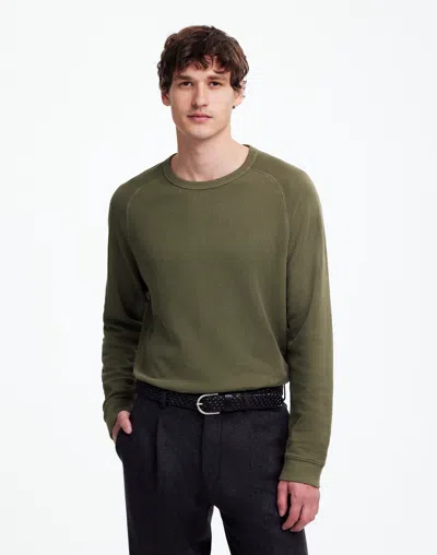 Madewell Thermal Long-sleeve Tee In Dried Olive