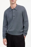 Madewell Three-button Merino Wool Polo Sweater