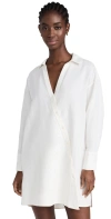 MADEWELL TILAPIA ASYM LINEN TUNIC LIGHTHOUSE