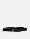 Madewell Tory Leather Spur Belt In Black