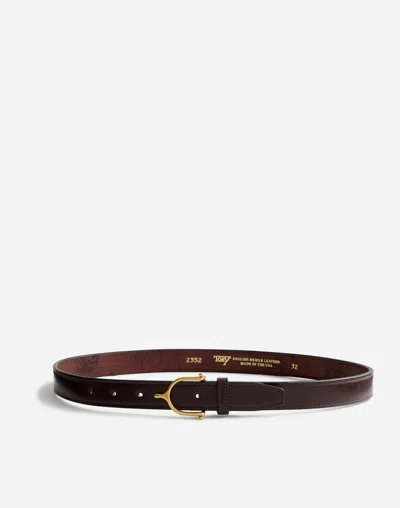 Madewell Tory Leather Spur Belt In Havana