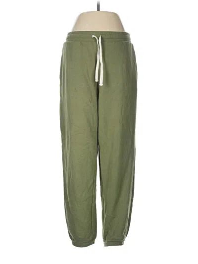 Pre-owned Madewell Track Pants In Green