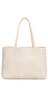 Madewell Handwoven Leather Tote In Alabaster