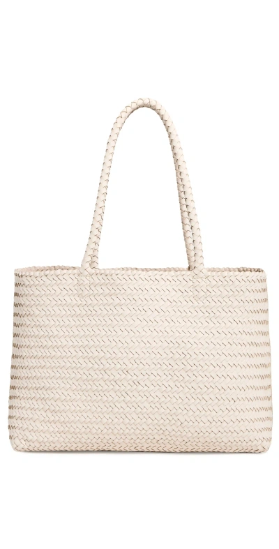 MADEWELL TRANSPORT EARLY WEEKENDER WOVEN TOTE ALABASTER