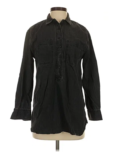 Pre-owned Madewell Trenchcoat In Black