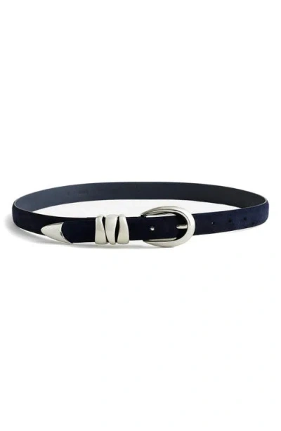 Madewell Triple Keeper Suede Belt