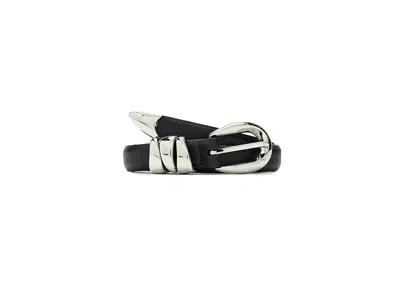 Madewell Triple Metal Keeper Belt Women's Belts True Black: Sm