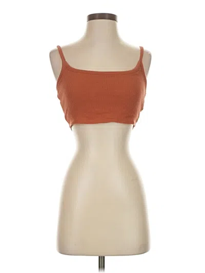 Pre-owned Madewell Tube Top Brown Strapless Neckline Tops