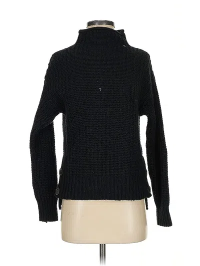 Pre-owned Madewell Turtleneck Sweater In Black