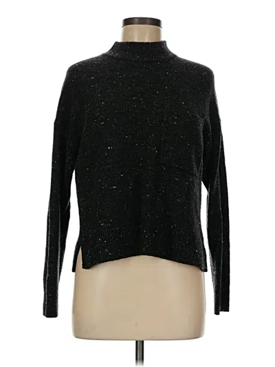 Pre-owned Madewell Turtleneck Sweater In Black