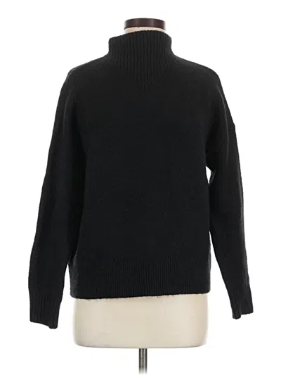 Pre-owned Madewell Turtleneck Sweater In Black