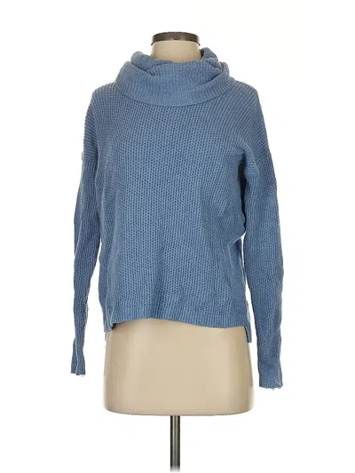 Pre-owned Madewell Turtleneck Sweater In Blue