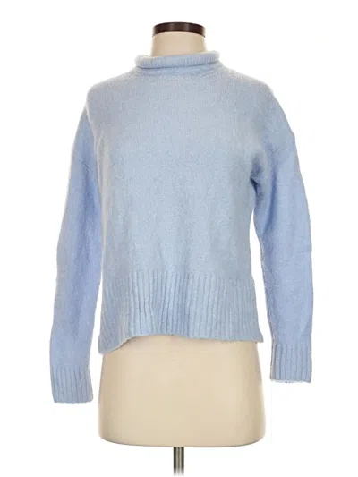 Pre-owned Madewell Turtleneck Sweater In Blue