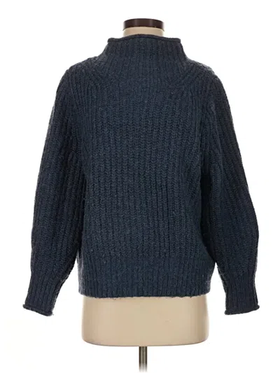 Pre-owned Madewell Turtleneck Sweater In Blue