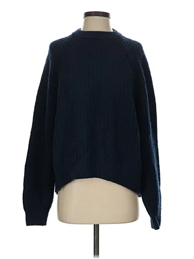 Pre-owned Madewell Turtleneck Sweater In Blue