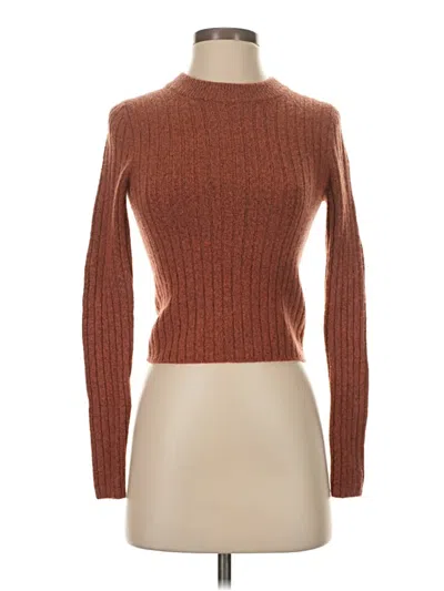 Pre-owned Madewell Turtleneck Sweater In Brown