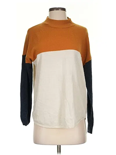 Pre-owned Madewell Turtleneck Sweater In Brown