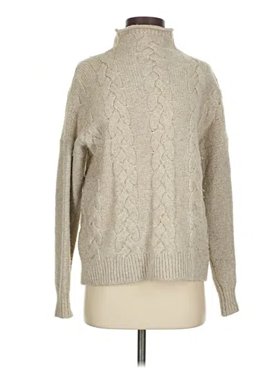 Pre-owned Madewell Turtleneck Sweater In Brown