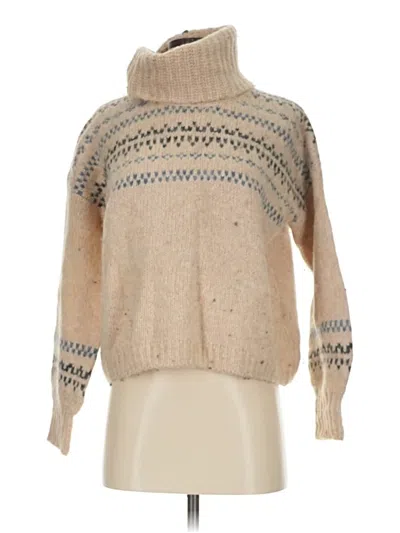Pre-owned Madewell Turtleneck Sweater In Brown