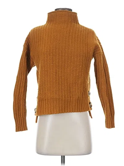 Pre-owned Madewell Turtleneck Sweater In Brown