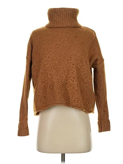 Pre-owned Madewell Turtleneck Sweater In Brown
