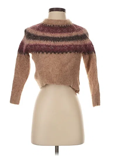 Pre-owned Madewell Turtleneck Sweater In Brown