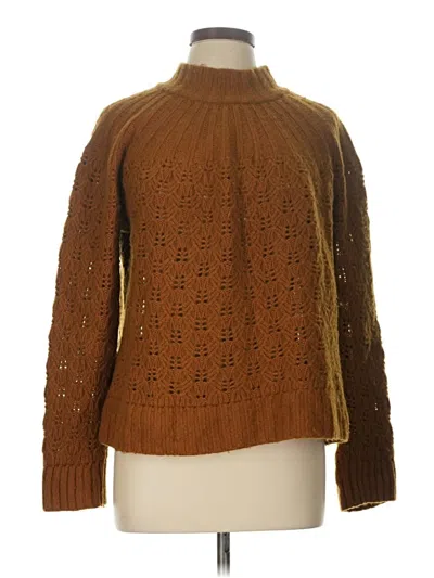 Pre-owned Madewell Turtleneck Sweater In Brown