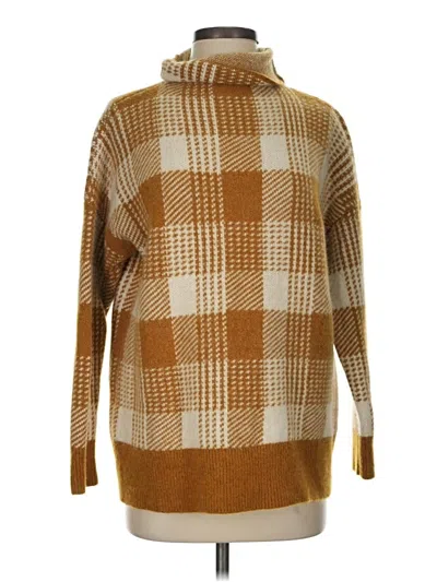 Pre-owned Madewell Turtleneck Sweater In Brown