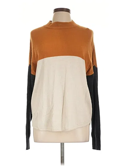 Pre-owned Madewell Turtleneck Sweater In Brown
