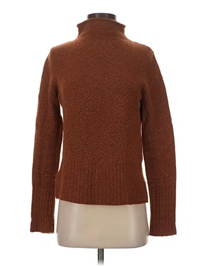 Pre-owned Madewell Turtleneck Sweater In Brown