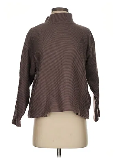 Pre-owned Madewell Turtleneck Sweater In Brown