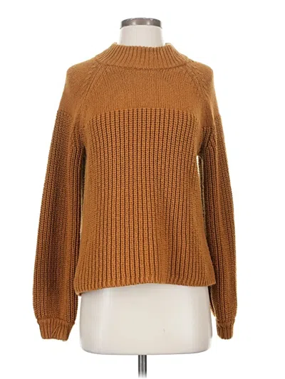 Pre-owned Madewell Turtleneck Sweater In Brown