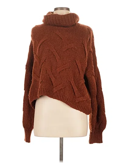 Pre-owned Madewell Turtleneck Sweater In Brown
