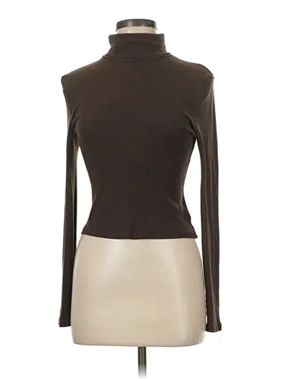 Pre-owned Madewell Turtleneck Sweater In Brown