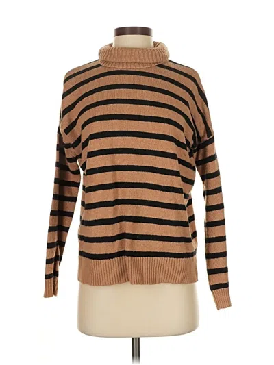 Pre-owned Madewell Turtleneck Sweater In Brown