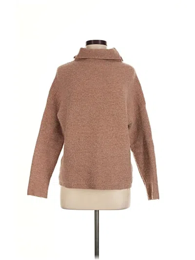 Pre-owned Madewell Turtleneck Sweater In Brown