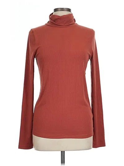 Madewell Turtleneck Sweater In Brown