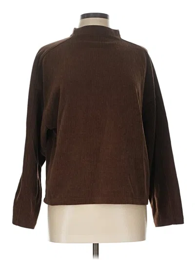 Pre-owned Madewell Turtleneck Sweater In Brown