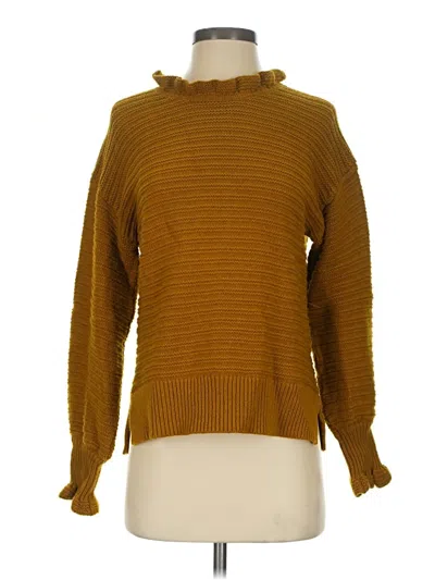 Pre-owned Madewell Turtleneck Sweater In Brown