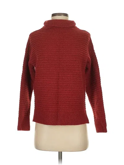 Pre-owned Madewell Turtleneck Sweater In Burgundy
