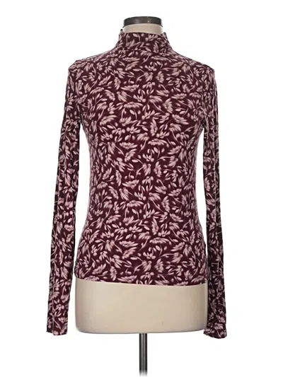 Pre-owned Madewell Turtleneck Sweater In Burgundy