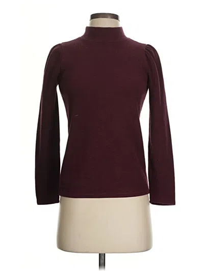 Pre-owned Madewell Turtleneck Sweater In Burgundy