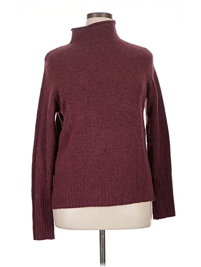 Pre-owned Madewell Turtleneck Sweater In Burgundy